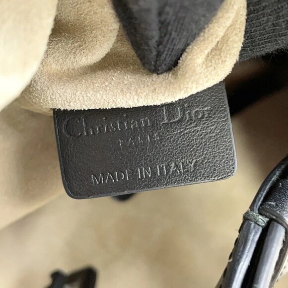 Dior To Jules Eiffel Tower Tote Bag Size Large Canvas/Leather Ivory/Black M2... - Picture 5 of 14